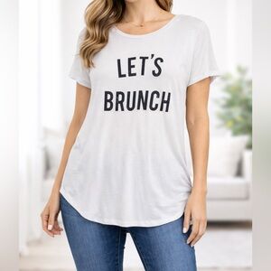 Signorelli “Let’s Brunch” White Tee